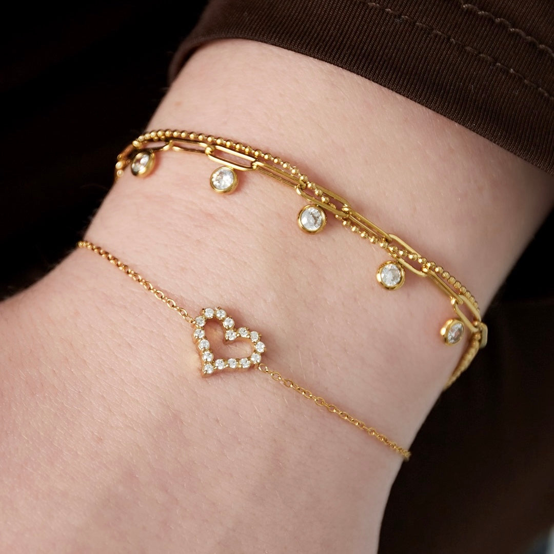 Armband met Strass steentjes