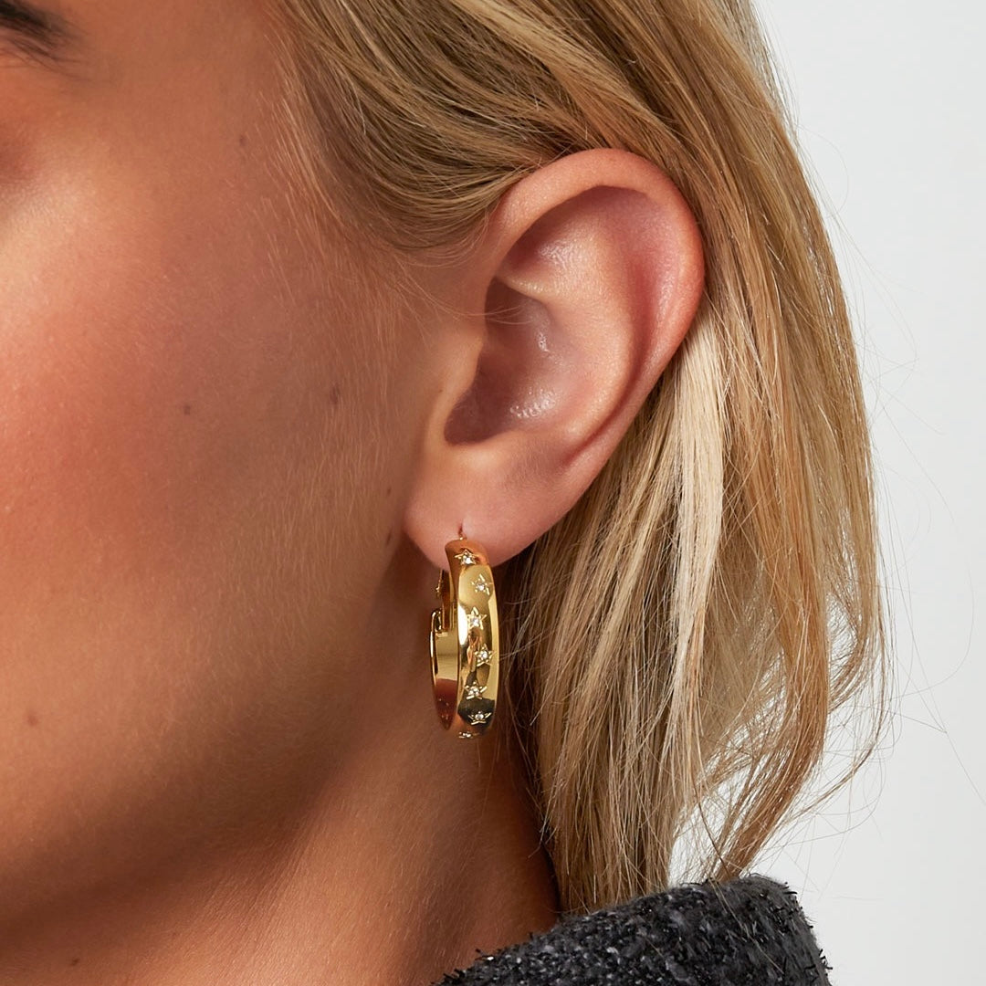 Oorbellen star hoops