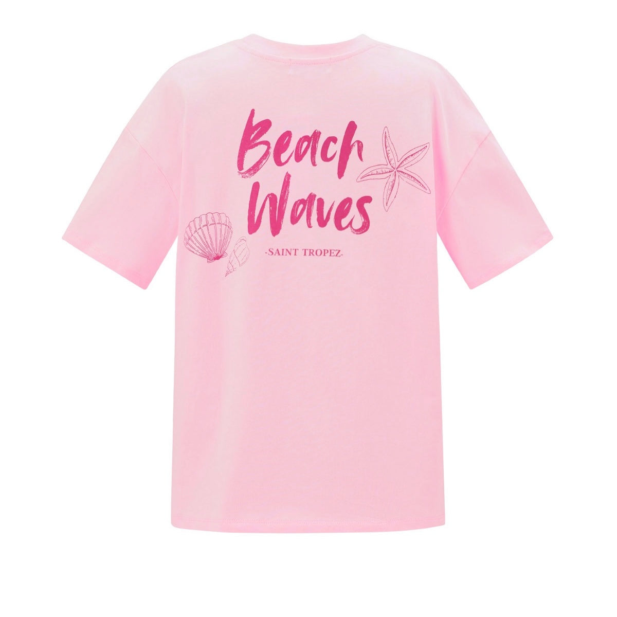 Shirt beach waves roze