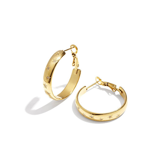 Oorbellen star hoops