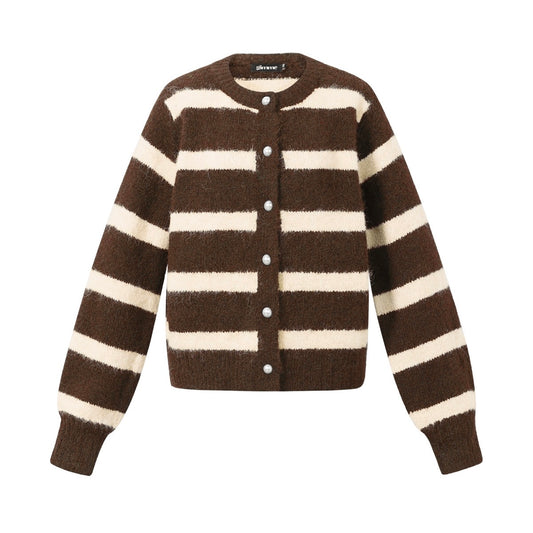 Gebreid vest strepen